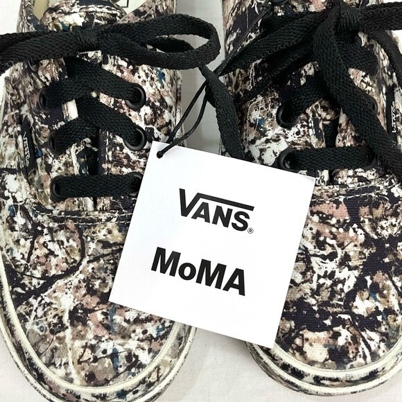 Vans x MoMA Jackson Pollock Sneaker Authentic Canvas Low-Top Sz 7.5 W  6 M New - Picture 2 of 10